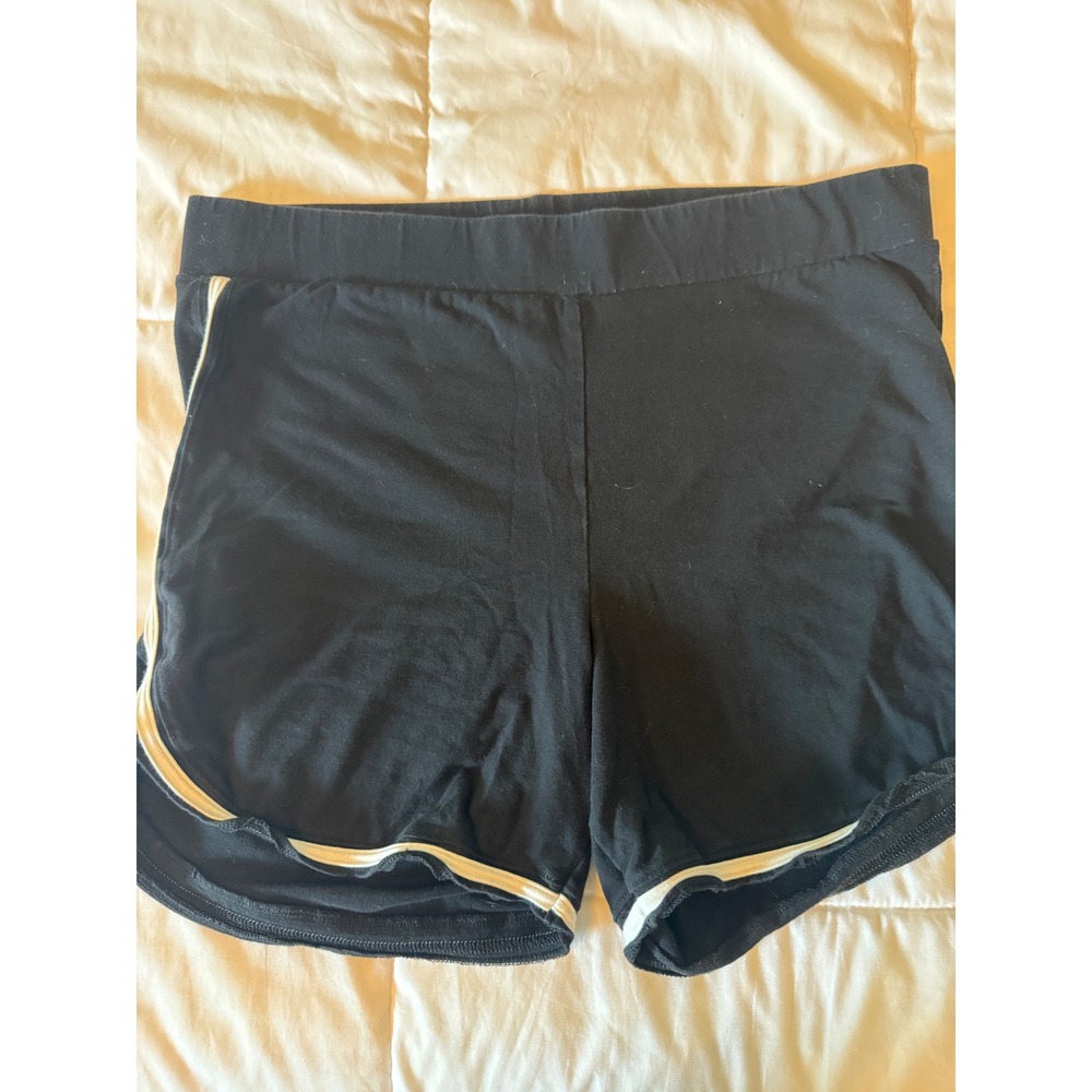 Torrid Black Dolphin Shorts White Piping Active Lounge Plus Size 3 3X